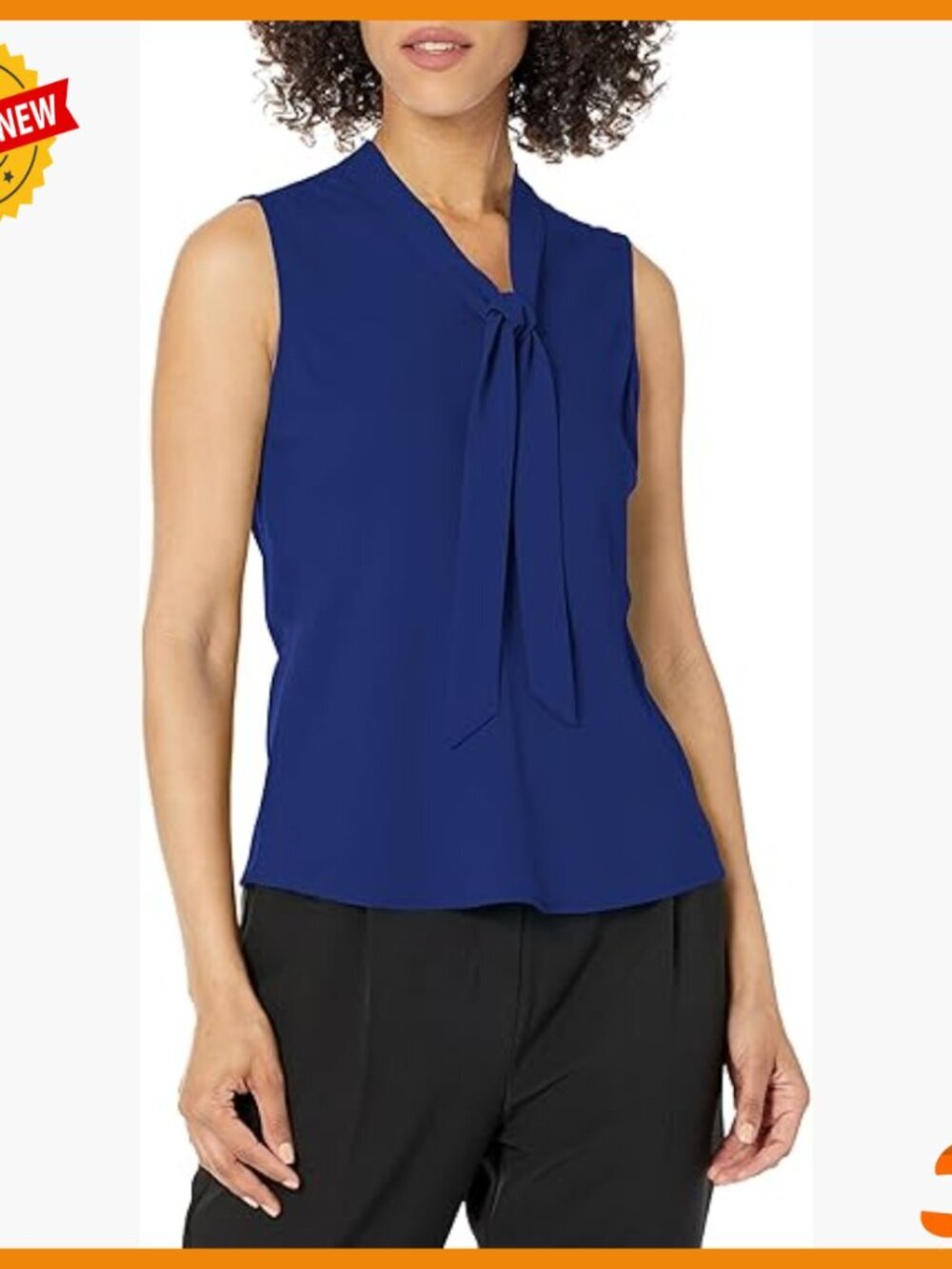 Sleeveless Tie Front Blouse, Button Down Shirt for Women